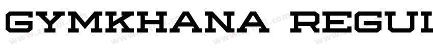 Gymkhana Regular字体转换